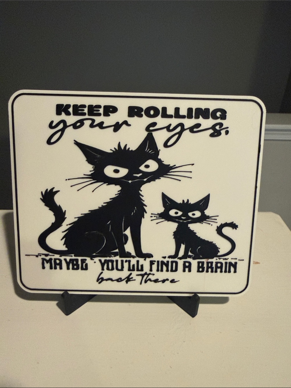 Set of 6 Funny Animal Quote Signs - 3D printed 6” x 5” - Picture 3 of 8
